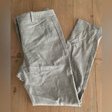 Halston Heritage grey wool blend dress suiting pants trouser XS US0