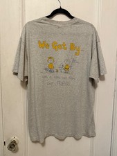 Vintage Peanuts 70s Snoopy Charlie Brown College T-Shirt Xl Classic Character