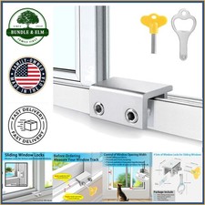 Sliding Window Locks 4 Pack with Key for Vertical and Horizontal Use