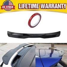 Universal Carbon Fiber Look Rear Spoiler Roof Refit Tail Wing Lip For Hatch-back