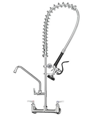 Commercial Faucet with Sprayer for Kitchen Staff: 36 Inches Commercial Faucet...