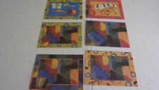 Set of 6 5 x 7 scrapbook page accents, music theme