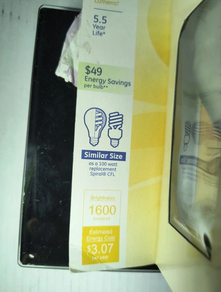 GE 25W= 100W Energy Smart Spiral CFL Soft White 1600 Lumens 1 Pk - Image 4 of 4