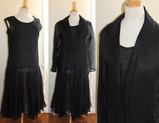 Ma Sf -sz 12 L Art-to-wear Lagenlook Feminine Krista Larson Dress Jacket Outfit