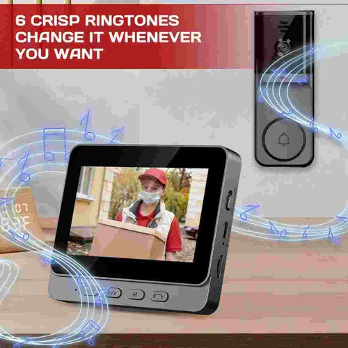 2025 Wireless Video Doorbell Smart Phone Security Camera Door Bell Ring Intercom - Picture 1 of 18