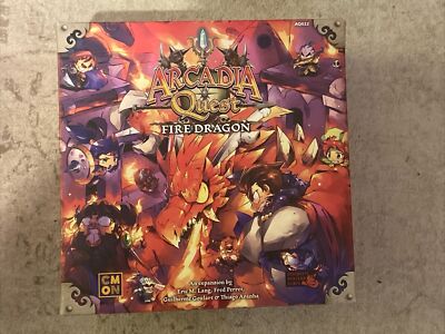 Arcadia Quest Board Game Lot - 9 Boxes - Some New/Unpunched
