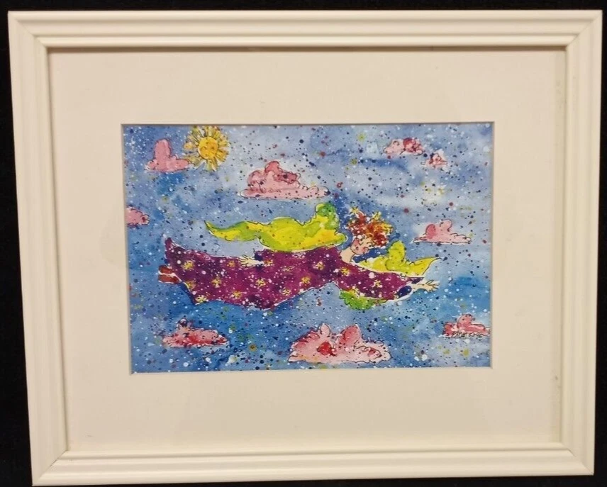 水彩画天使艺术绘画| eBay