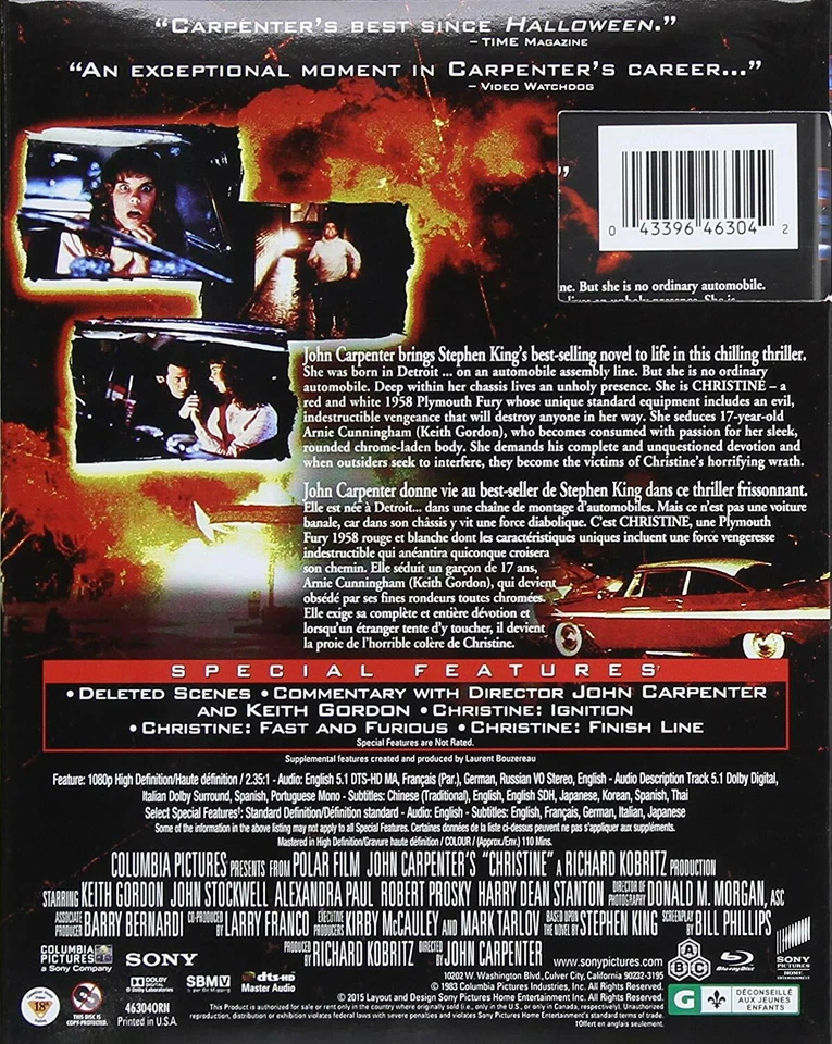 Christine - Stephen King - John Carpenter - Nuevo BluRAY de terror Foto 2 de 2