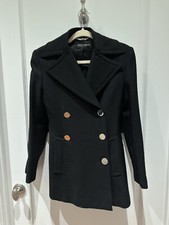 VTG Vintage Dolce & Gabbana Women’s Black Wool Coat Jacket Size 40