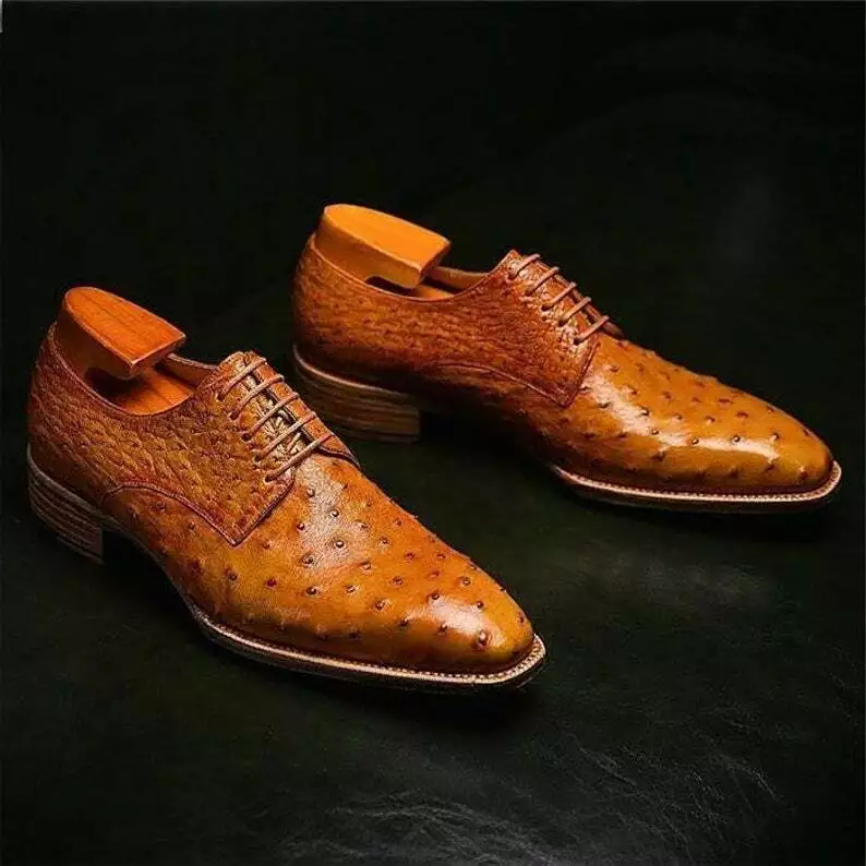 Mens tan leather shop dress shoes