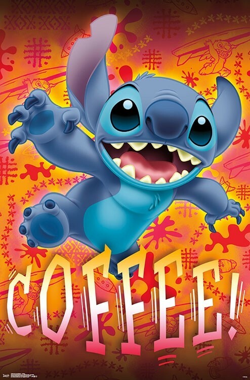 LILO Y STITCH - PÓSTER DE CAFÉ - 22x34 - 17496