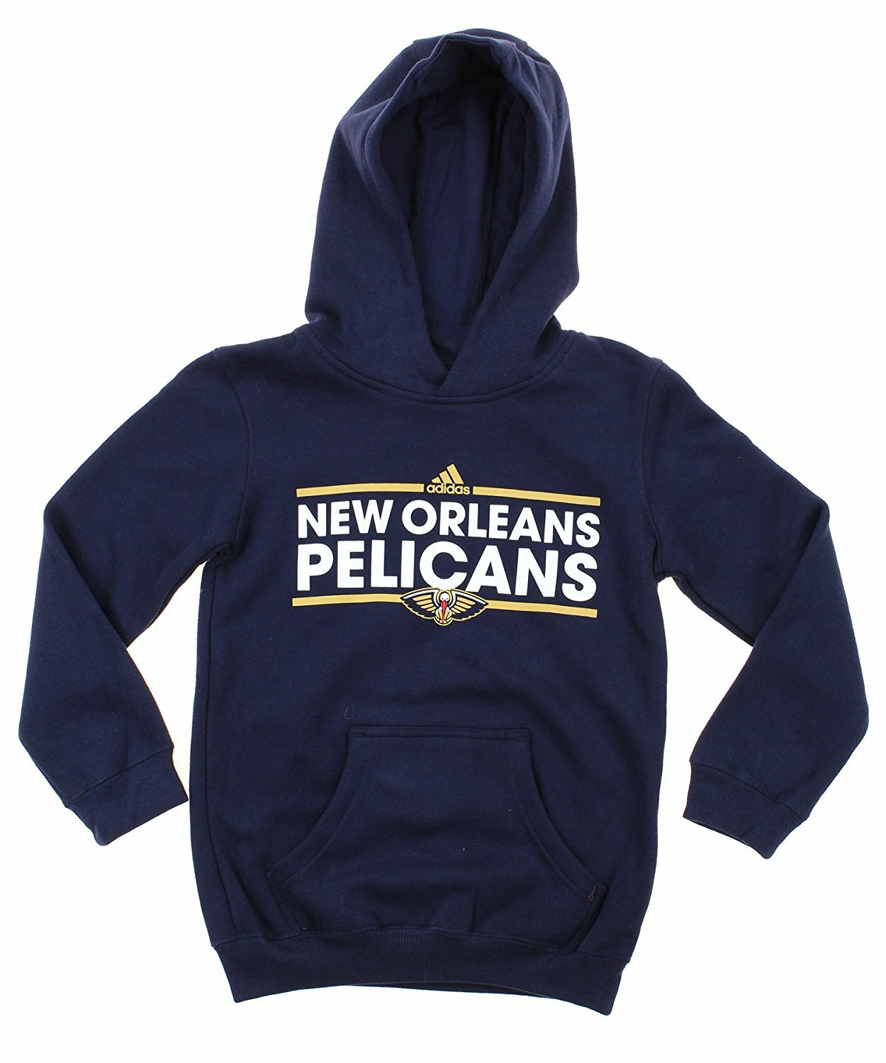 Флисовая толстовка Adidas NBA Youth New Orleans Pelicans Dassler с капюшоном, темно-синий