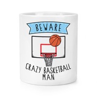 Beware VerrüCkte Basketball Mann Makeup Pinsel Bleistift Topf - Lustig Sport