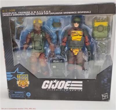 G.I. Joe Tiger Force Roadblock, Tripwire, and M.A.C.L.E.O.D. Action Figure Se...
