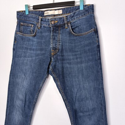 Deus Ex Machina Lander Slim Jeans Mens Size 31 L29 Blue Button Fly