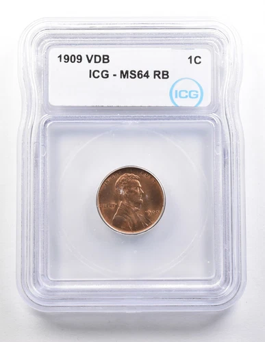 1909 VDB Lincoln Wheat Cent MS64 RB ICG *3678