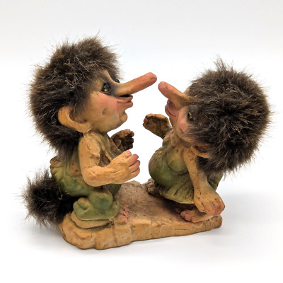 Troll Couple Kissing Figurine 840056 Trolls Kissing Mythical Love Nyform Norway 