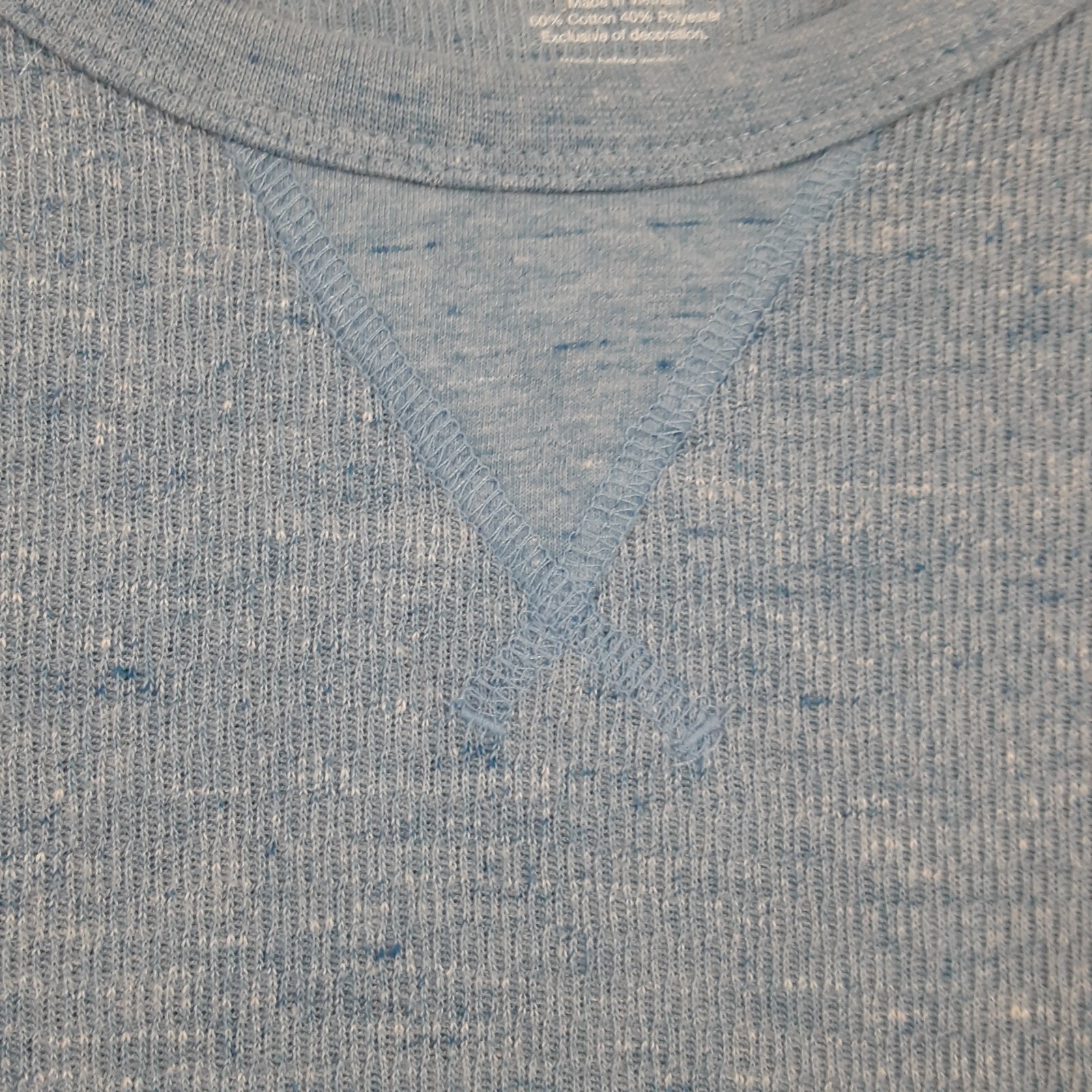 Sonoma Goods For Life Mens 2XL Thermal Shirt Long Sleeve Crew Neck Blue