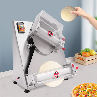 4-12 Inch Pizza Dough Roller Sheeter Semi-automatic Commercial Dough Press 370W