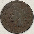 1868 Indian Head Cent Very Good VG Coin, Issues #15707