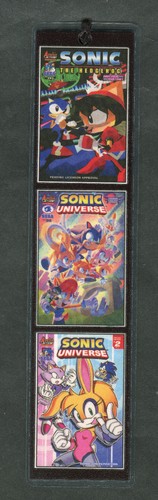 SONIC HEDGEHOG COMIC-COVER, LAMINIERTES LESEZEICHEN. NEU! LOT #2