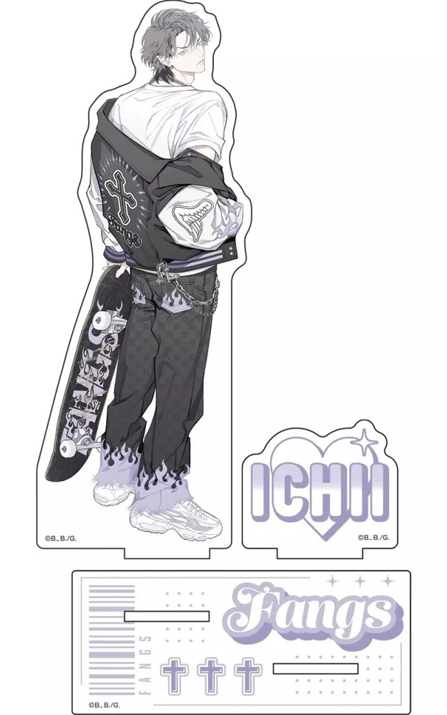 Acrylic Stand Panel 2.Yewdrawn Big Fangs