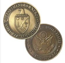 DOE US Department of ENERGY US Government Challenge Coin - Fast Shipping