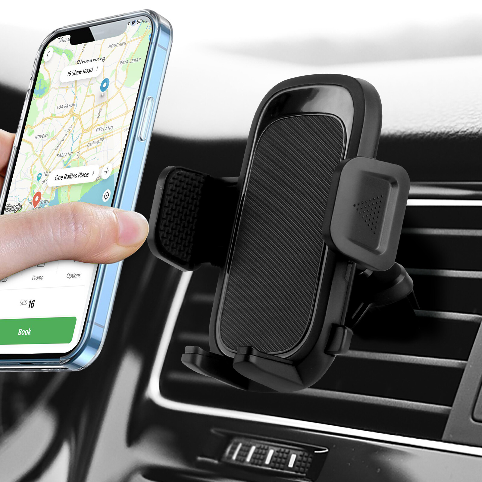 360 Car Air Vent Phone Holder Cradle Mount For iPhone,Samsung,Oppo