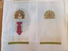 Melissa Shirley Designs Handpainted Needlepoint Canvas Stand Up Angel Heart 13m