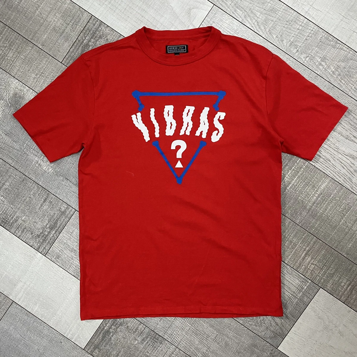 Guess x J Balvin Vibras T Shirt Size S Red Short Sleeve eBay