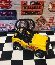 🏁 Matchbox 1983 Jeep 4x4 Yellow with Red Flames 🏁