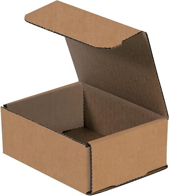 50 5'' x 4'' x 2'' Kraft Corrugated Mailers Die Cut Tuck Flap Boxes