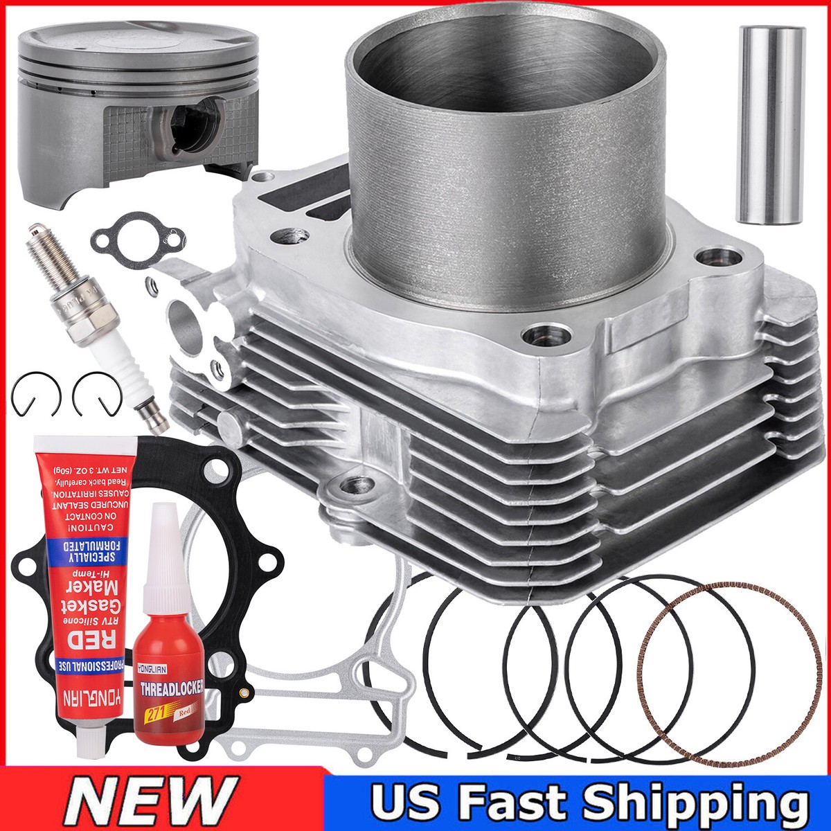 Cylinder Piston Gaskets Top End Rebuild Kit for Suzuki Eiger
