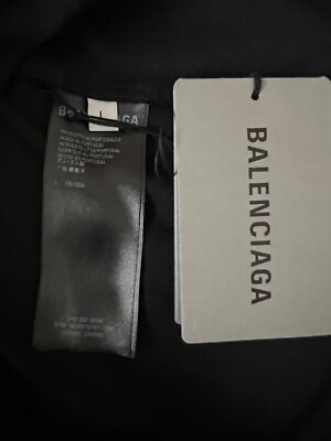 Balenciaga Men's NASA Polo Shirt; Large Black/White | eBay