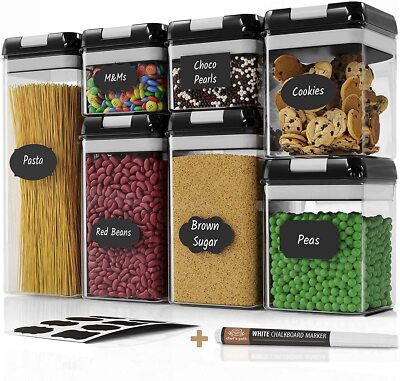 Chef's Path Vorratsdosen Luftdicht 7er Set, Luftdichte Aufbewahrungsbox mit deck