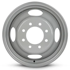 16x6 inch Wheel for GMC 3500 (88-00) DRW Grey Painted Steel Rim