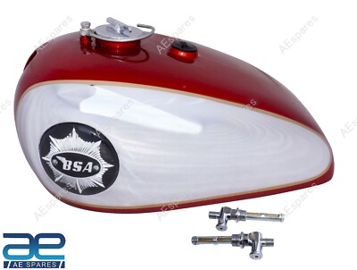 Für BSA Goldstar Scrambles CATALINA Kirsche Benzintank / Kappe / Hahn/