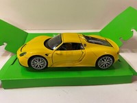 Porsche 918 Spyder Gelb 1/24 1:24 Modell Modellauto Welly