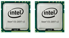 Matched Pair 2x Intel Xeon CPU e5-2697v2 CPU ...