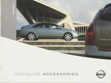 Nissan Primera Accessories 2004-05 UK Market Sales Brochure Saloon Hatch Estate