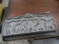 CAST IRON DOUBLE SIDED ANIMALS COOKIE PRESS CIRCUS TENT,BEAR TIGER HORSE MONKEY