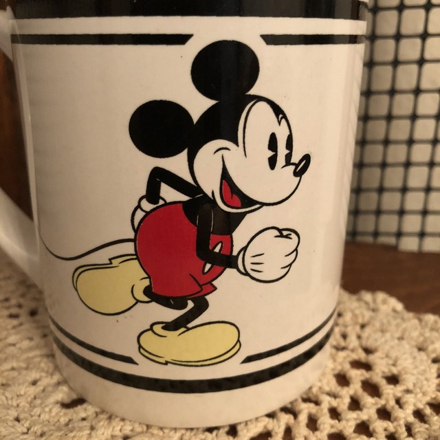 Vintage Disney Mickey Mouse Coffee Cup/Mug By Gibson Company; Large