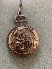 Stunning Gold Tone Collezio Quartz Pocket Watch - Fire Man Fire Fighter. — photo 1
