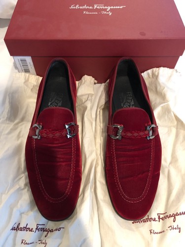 terciopelo rojo Salvatore Ferragamo | eBay