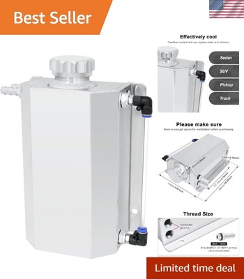 Aluminum Coolant Recovery Tank - 2L for Enhanced Engine Efficiency and Lifespan