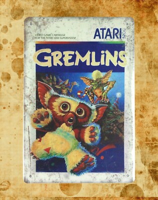   gremlins  tin metal sign home garden wall decor