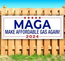 MAKE AFFORDABLE GAS AGAIN Vinyl Banner Flag Sign Many Sizes POLITICAL HUMOR