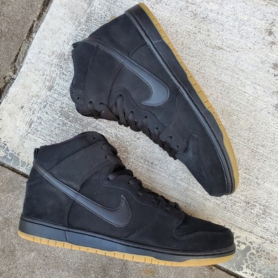 2016 Nike SB Dunk High Black/ Gum Sole (size 11.5) | eBay