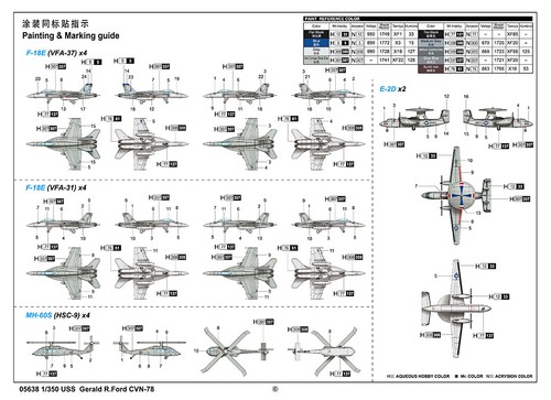 Trompetista 05638 1/350 USS Gerald R. Ford CVN-78 Conjunto Modelo Kit - Imagen 8 de 18