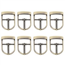 8 Pcs 0.8 Inch Adjustable Single Prong Buckle Belt Buckle, Bronze